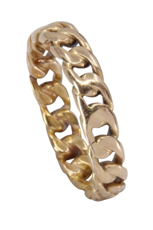 BAGUE MODERNE MAILLE GOURMETTE — vue 5