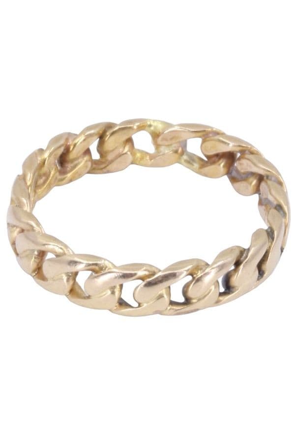 BAGUE MODERNE MAILLE GOURMETTE — vue 3