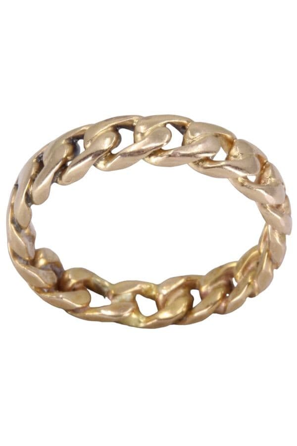BAGUE MODERNE MAILLE GOURMETTE — vue 1