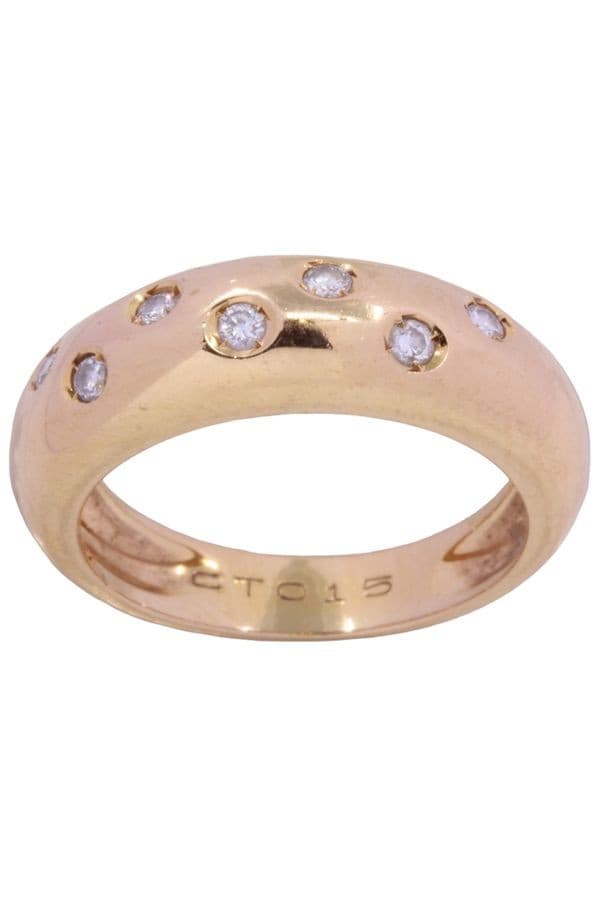 BAGUE JONC DIAMANTS — vue 1