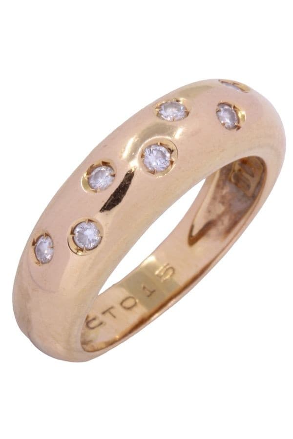 BAGUE JONC DIAMANTS — vue 4