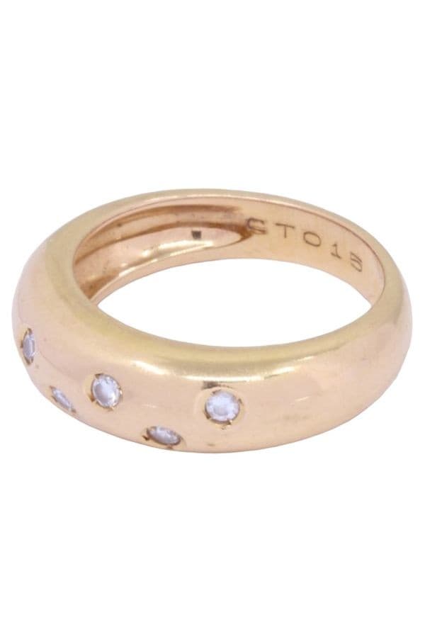 BAGUE JONC DIAMANTS — vue 3