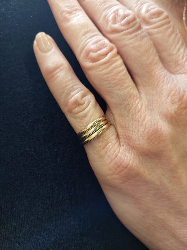 BAGUE 3 ANNEAUX 3 ORS — vue 2