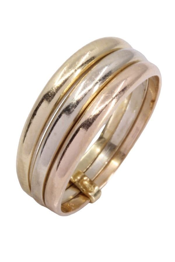 BAGUE 3 ANNEAUX 3 ORS — vue 5