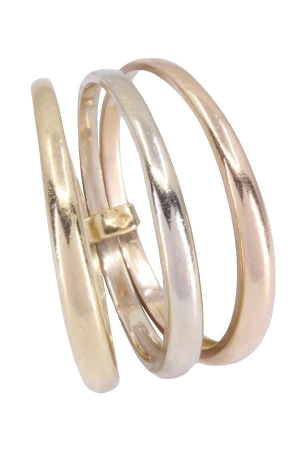 BAGUE 3 ANNEAUX 3 ORS — vue 4