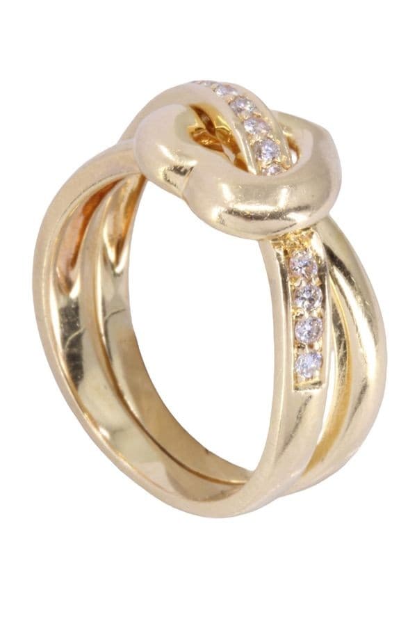 BAGUE CŒUR DIAMANTS — vue 6