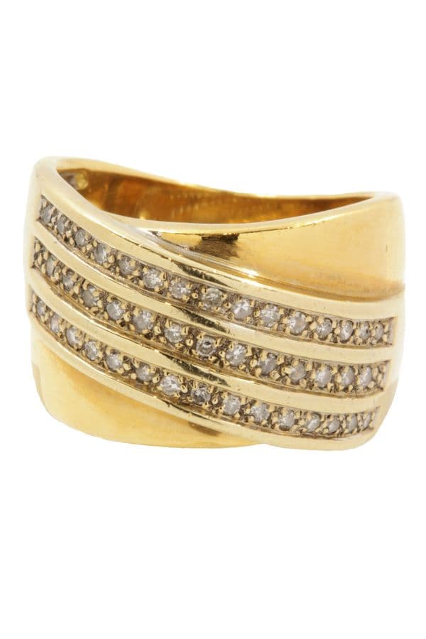 BAGUE PAVAGE DIAMANTS — vue 3