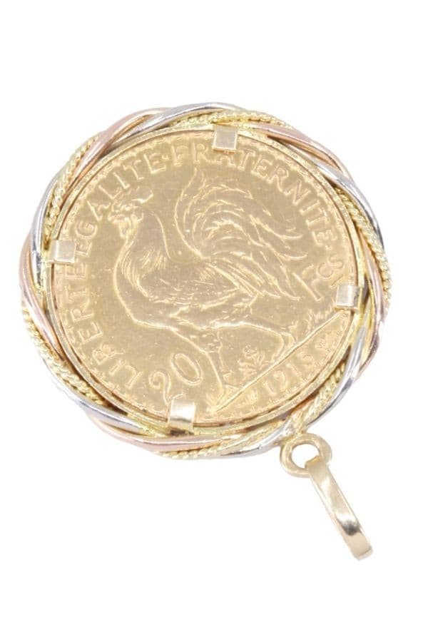PENDENTIF PIÈCE 20 FRANCS MARIANNE — vue 3