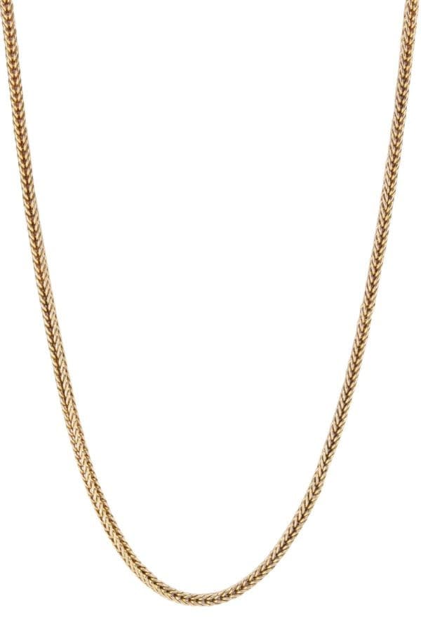 CHAINE ANCIENNE MAILLE PALMIER CARRÉE — vue 1