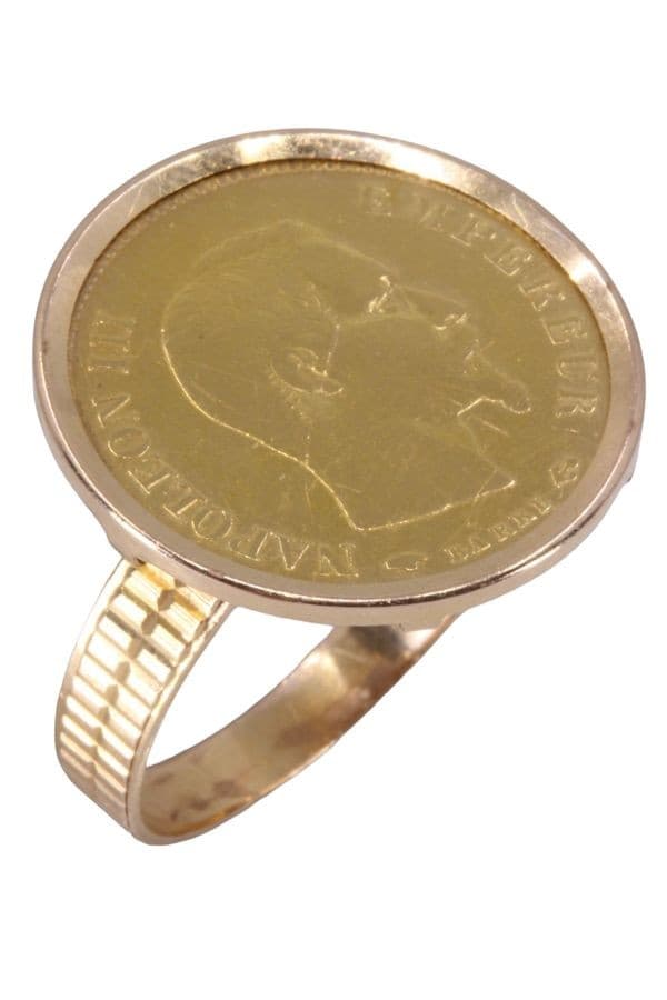 BAGUE PIÈCE 10 FRANCS NAPOLÉON III — vue 3