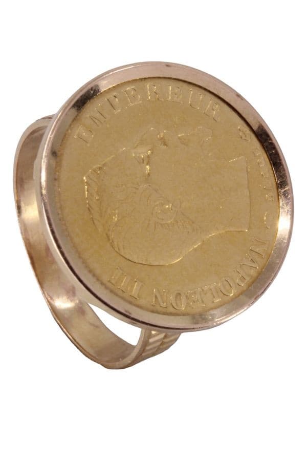 BAGUE PIÈCE 10 FRANCS NAPOLÉON III — vue 4