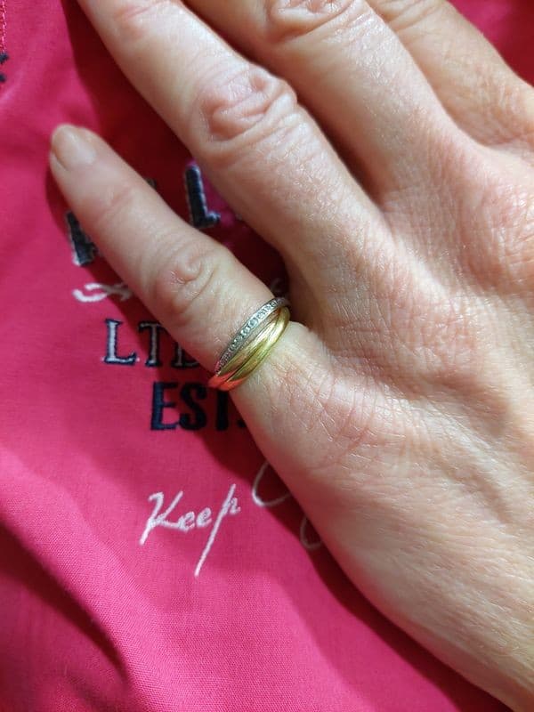 BAGUE 3 ANNEAUX 3 ORS — vue 2