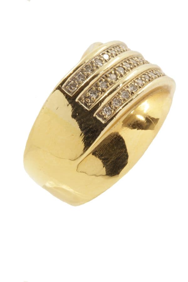 BAGUE PAVAGE DIAMANTS — vue 5