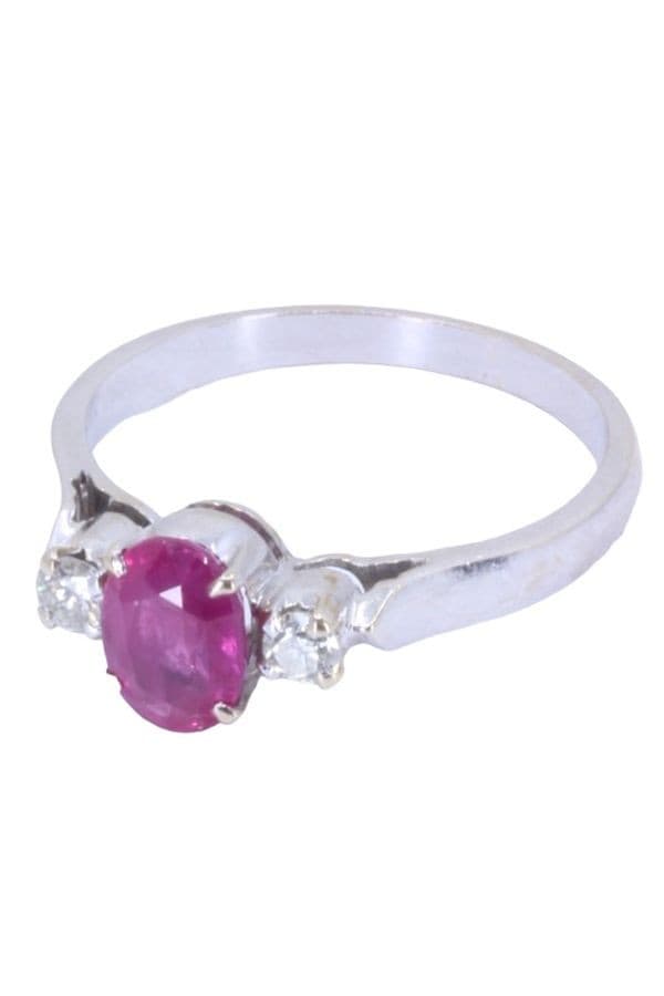 BAGUE RUBIS ET DIAMANTS — vue 5
