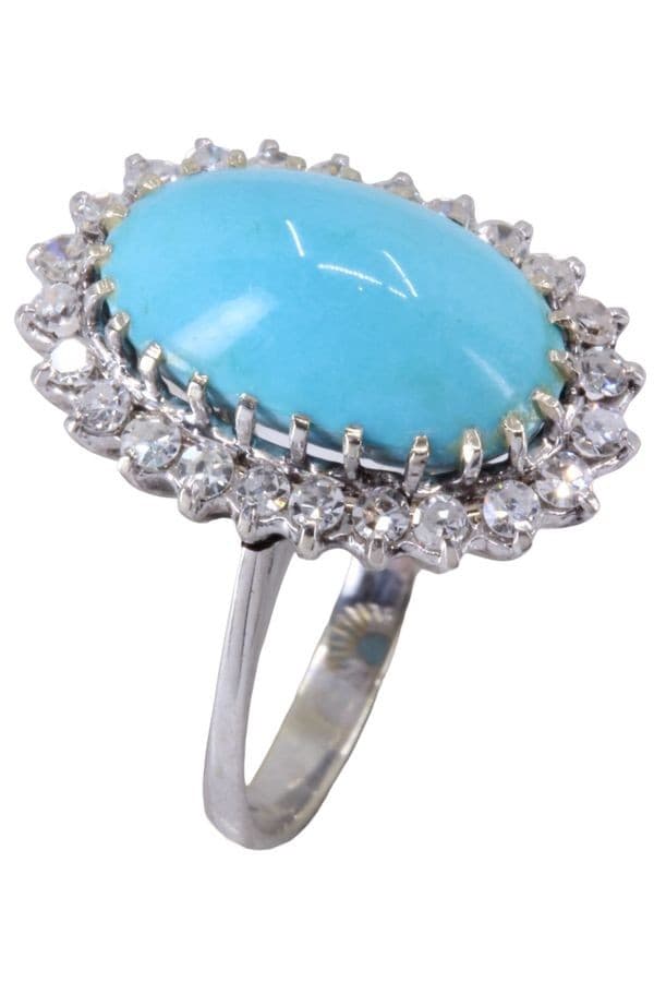 MARQUISE TURQUOISE ET DIAMANTS — vue 3