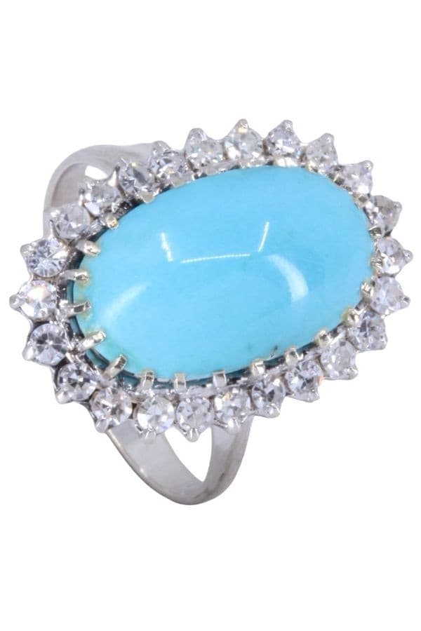 MARQUISE TURQUOISE ET DIAMANTS — vue 4
