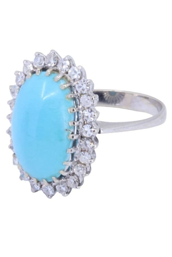 MARQUISE TURQUOISE ET DIAMANTS — vue 5