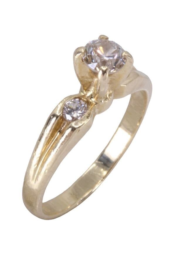 SOLITAIRE DIAMANTS 0.25 CARAT — vue 3