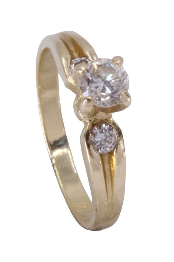 SOLITAIRE DIAMANTS 0.25 CARAT — vue 5
