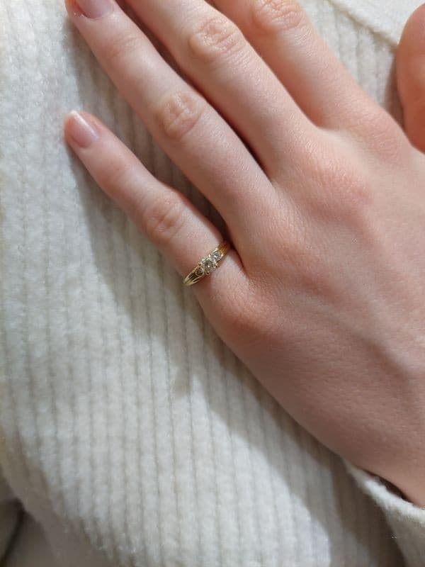 SOLITAIRE DIAMANTS 0.25 CARAT — vue 2