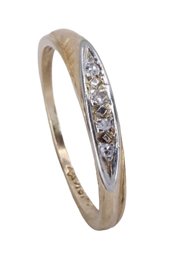 BAGUE JARRETIÈRE DIAMANTS — vue 3