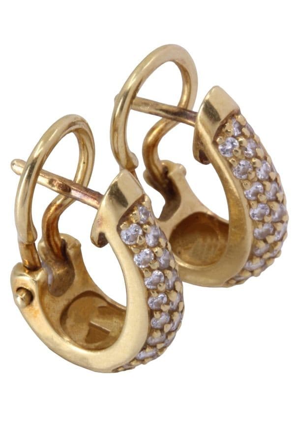 BOUCLES D'OREILLES DIAMANTS — vue 1