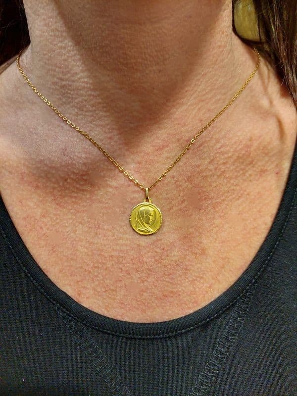 MÉDAILLE VIERGE ANCIENNE — vue 2