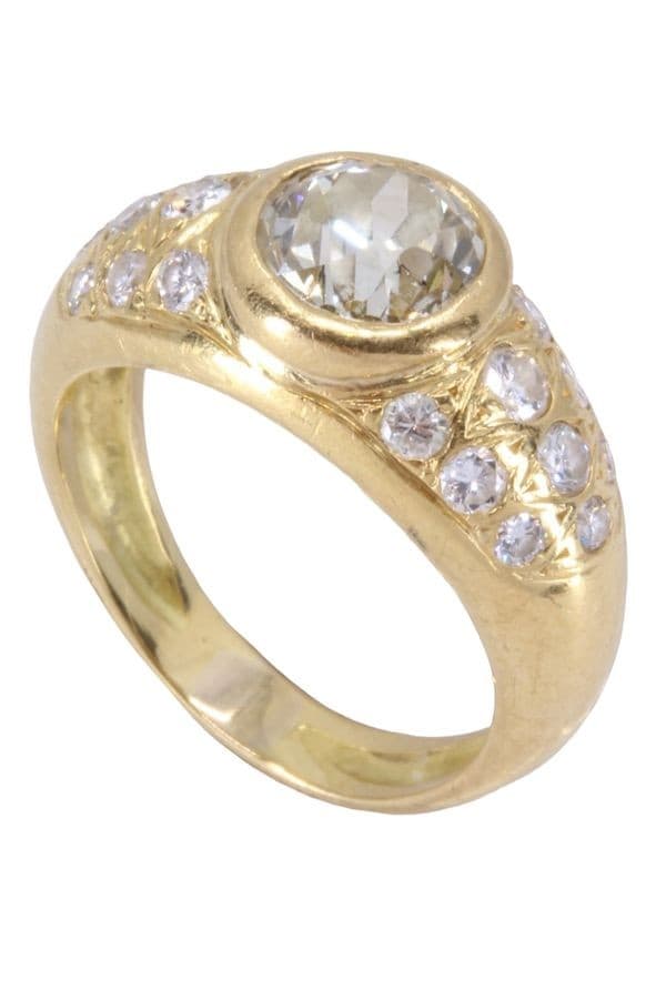 BAGUE JONC DIAMANTS — vue 5