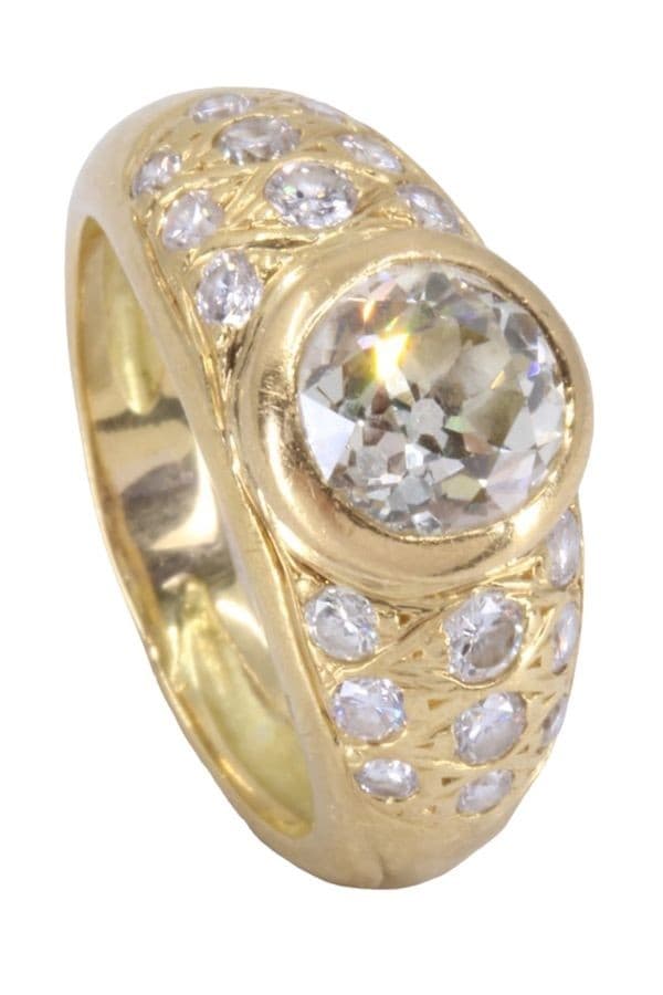 BAGUE JONC DIAMANTS — vue 4