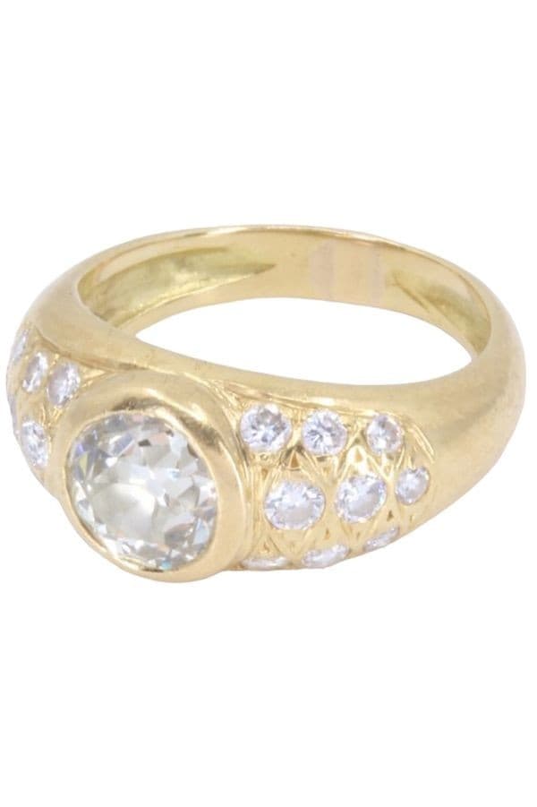 BAGUE JONC DIAMANTS — vue 6