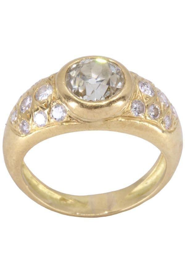 BAGUE JONC DIAMANTS
