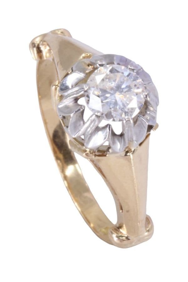 SOLITAIRE ANCIEN DIAMANT 0.50 CARAT — vue 4