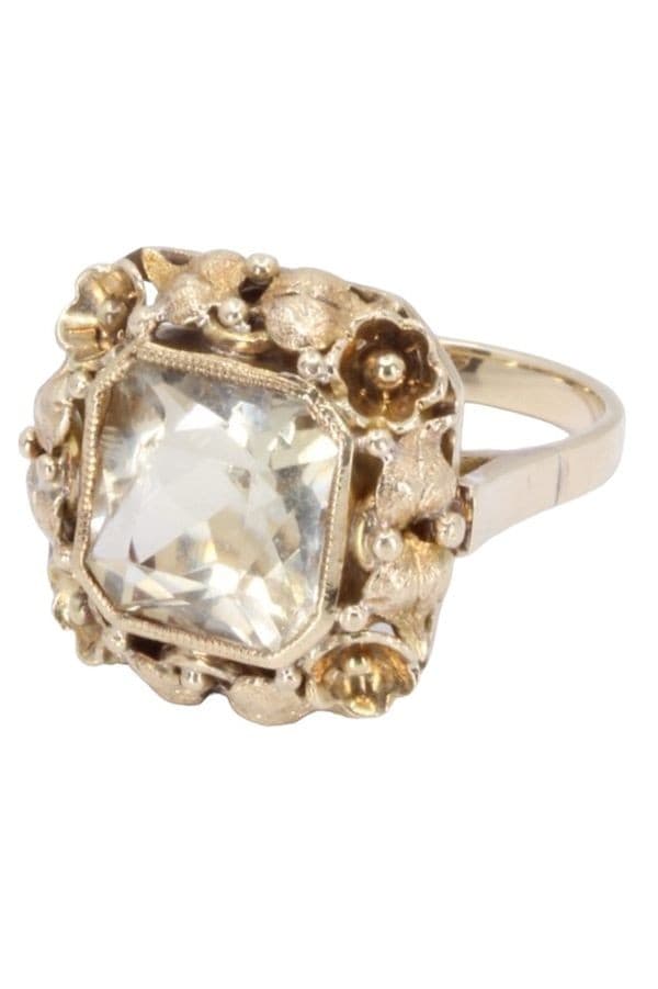BAGUE ANCIENNE CITRINE — vue 3