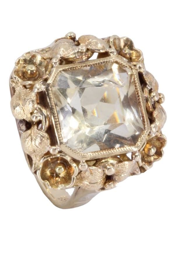 BAGUE ANCIENNE CITRINE — vue 5