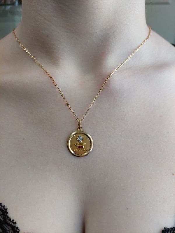 MÉDAILLE D'AMOUR SIGNÉE AUGIS — vue 2