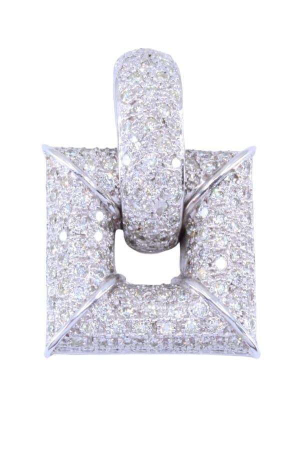 PENDENTIF PAVAGE DIAMANTS — vue 1