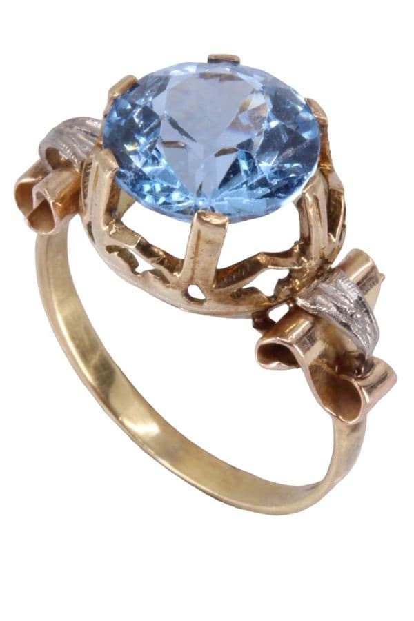 BAGUE ANCIENNE TOPAZE — vue 5
