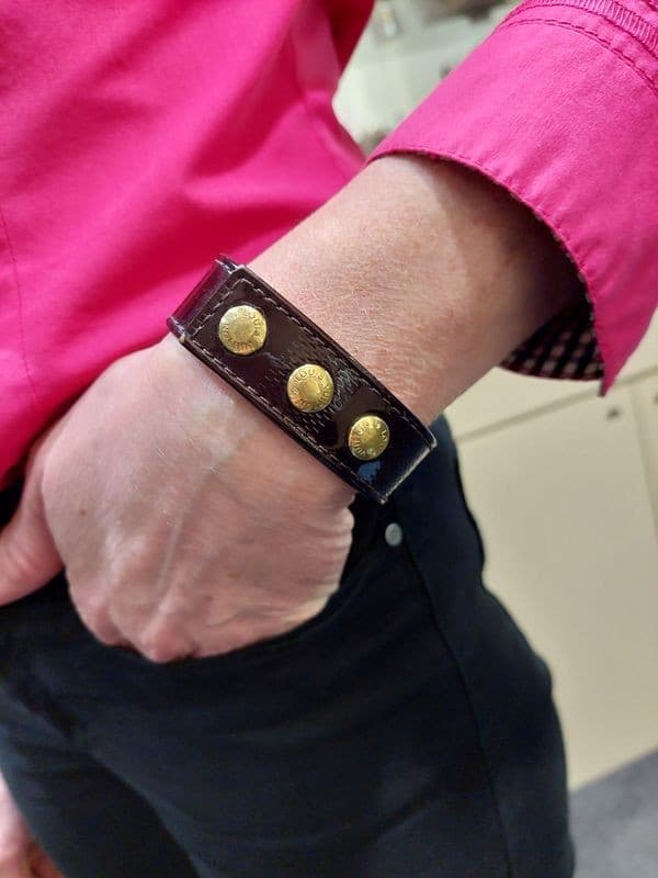 BRACELET LOUIS VUITTON CUIR — vue 2