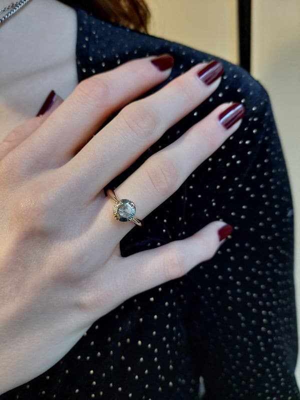 SOLITAIRE ANCIEN DIAMANT — vue 2