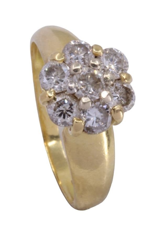 BAGUE FLEUR DIAMANTS — vue 3