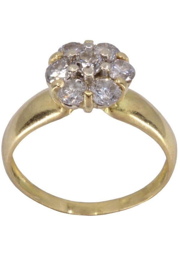 BAGUE FLEUR DIAMANTS — vue 1