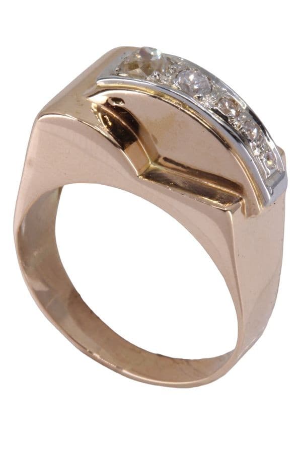 BAGUE TANK DIAMANTS — vue 5