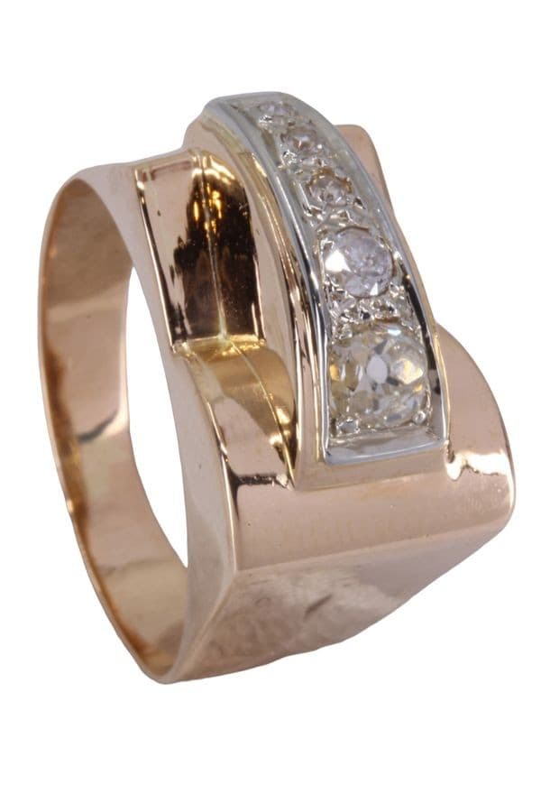 BAGUE TANK DIAMANTS — vue 4
