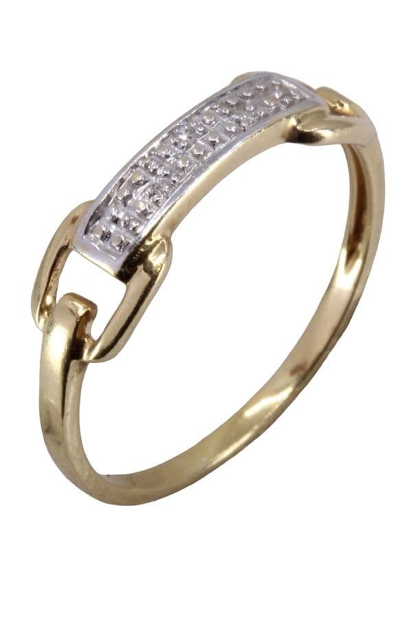 BAGUE DIAMANTS — vue 3