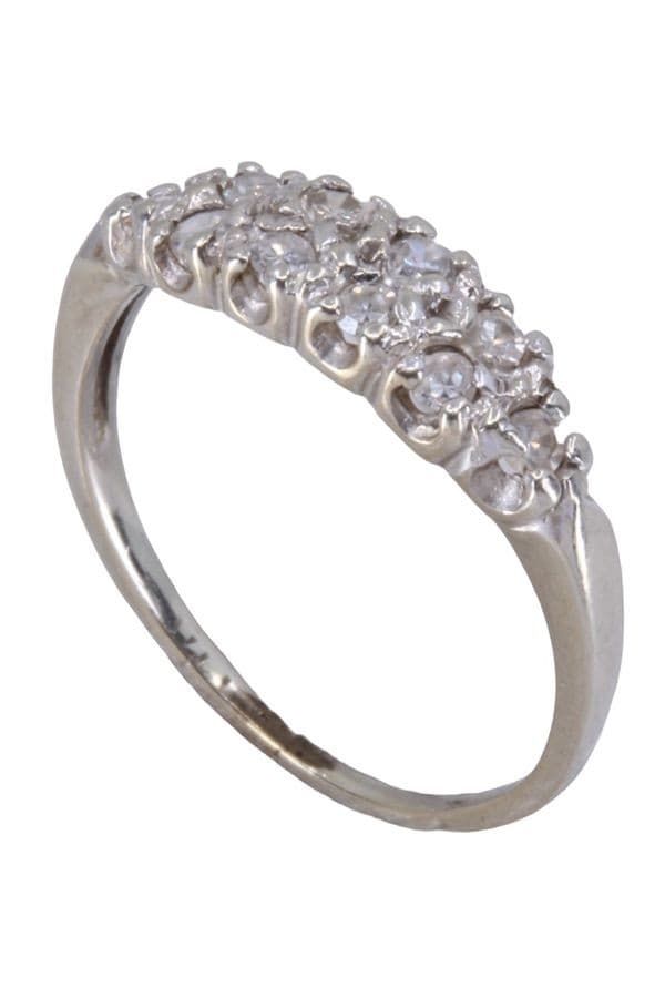 BAGUE MODERNE DIAMANTS — vue 3
