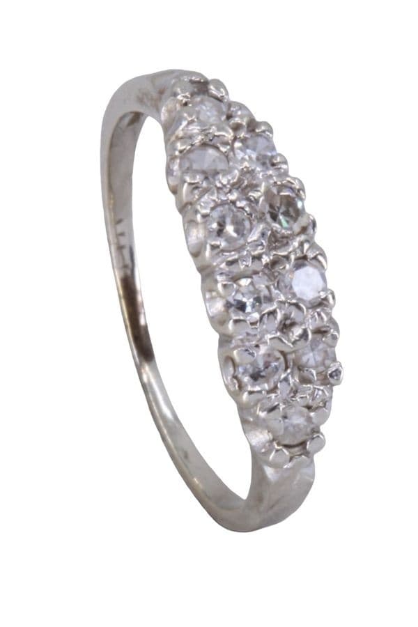 BAGUE MODERNE DIAMANTS — vue 4