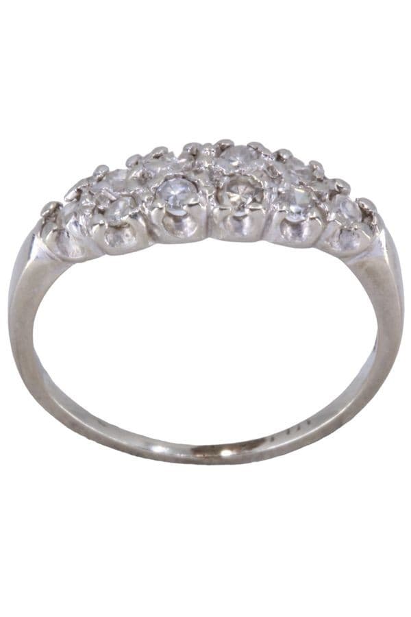 BAGUE MODERNE DIAMANTS — vue 1