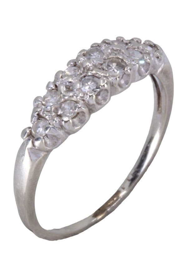 BAGUE MODERNE DIAMANTS — vue 5