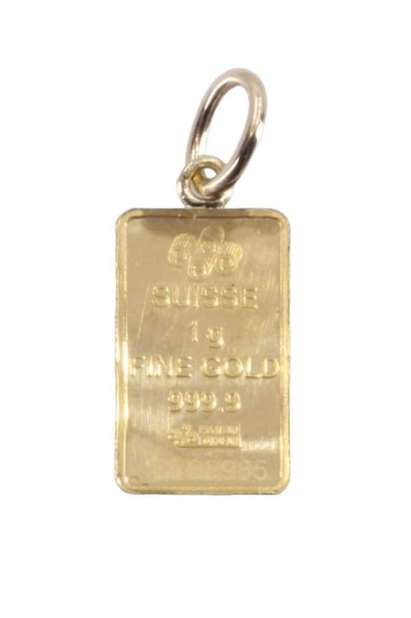PENDENTIF LINGOTIN 1 GRAMME — vue 1
