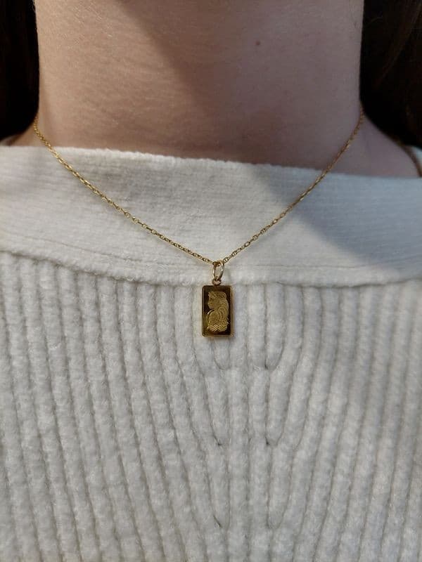 PENDENTIF LINGOTIN 1 GRAMME — vue 2